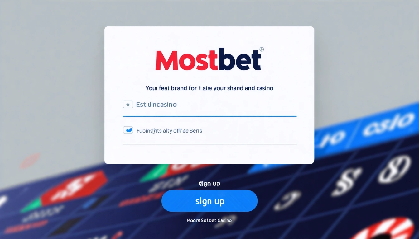 signup Mostbet